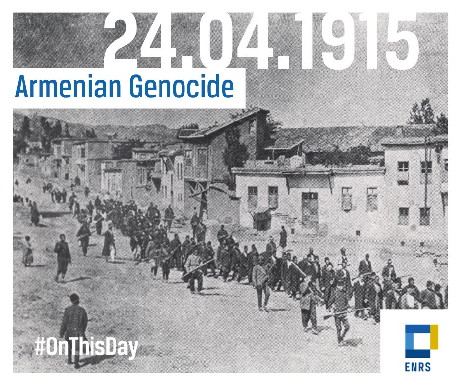 📅 24 April 1915 is held as the starting date of the Armenian Genocide. ▪️ The amount of Armenians that lost their lives during this period is estimated at between 600,000 and 1,5 million. #OnThisDay