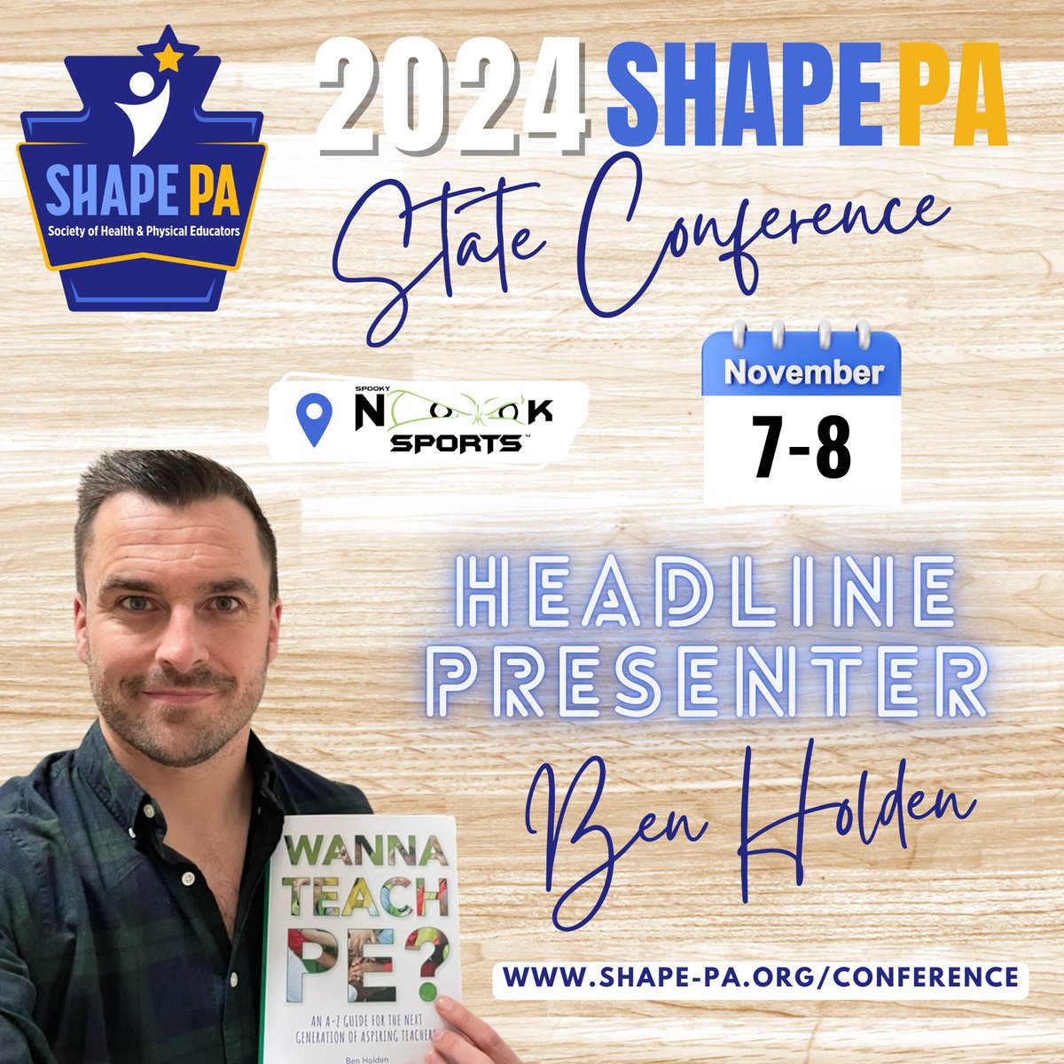 ⭐️Announcing Headliner #1!⭐️ Meet the man who is responsible for sharing 100s of skill-building ideas in his book & Twitter feed @WannaTeachPE! Ben Holden is a UK based PE teacher whose efforts have been a source of inspiration around the globe. Learn from Ben Nov 7-8 @nooksports