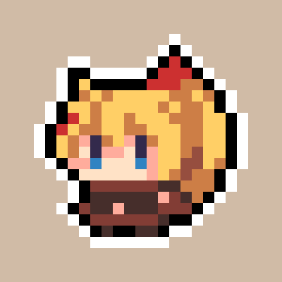 うた(@ uta_vit999)さんにオリキャラのドット絵を描いてもらいました😭ずっとアイコンにしてたキャラでラユルっていいます!嬉～見てフォロワー～～～!!!!ウヒョ～～～～美味しそいただきますムシャモグペロう～んパイン味マジでうますぎ…♡昔描いてもらったやつも併せて置いちゃお♡ 