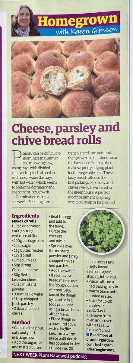 This week’s recipe for ⁦@GardenNewsmag⁩ More on the blog at bramblegarden.com #good #herbs #growing #cooking