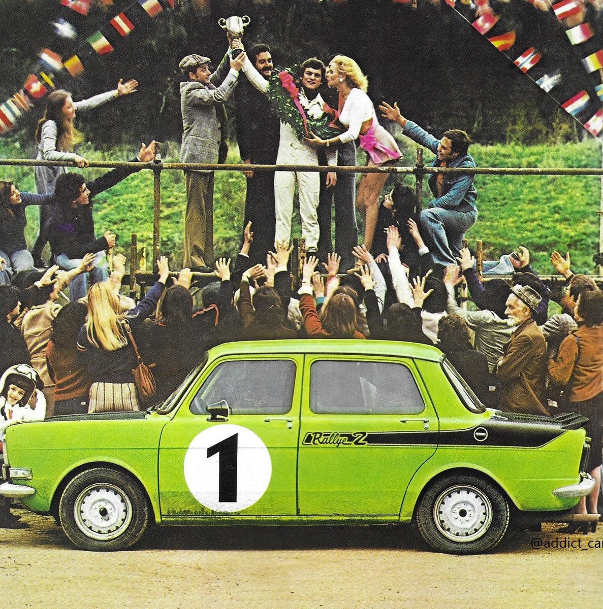 addict_car's tweet image. Champion effort: Random car brochure picture of the day. #Simca