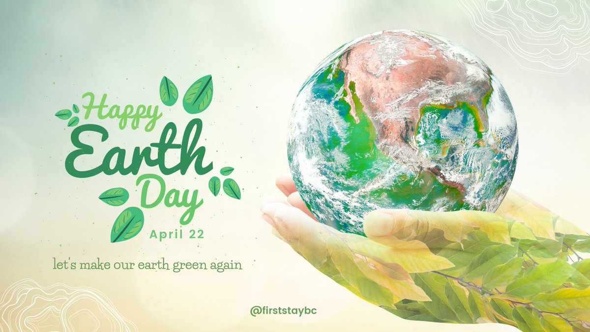 🌍 Happy Earth Day! 🌿 Let's celebrate and appreciate this beautiful planet we call home. 🌎 Remember, every small action counts towards a greener future. #EarthDay2024  #EarthDayEveryDay  #GoGreen  #Sustainability  #ClimateAction #NatureLovers  #ReduceReuseRecycle #SaveOurPlanet