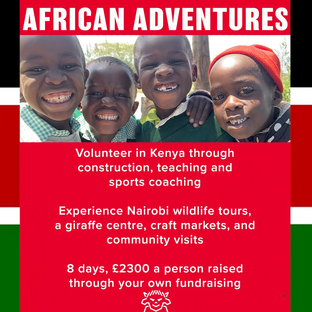 🇰🇪 The Foundation are partnering with African Adventures to offer children the opportunity to volunteer in Kenya! To book onto one of our information evenings click below ⤵️ tinyurl.com/3hvb2jac #WeAreImps