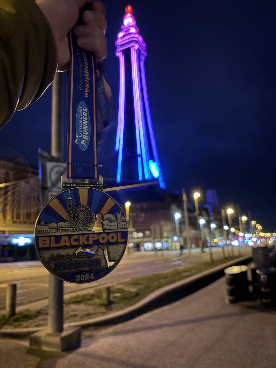 Cracking marathon result in Blackpool yesterday, #medalmonday is it