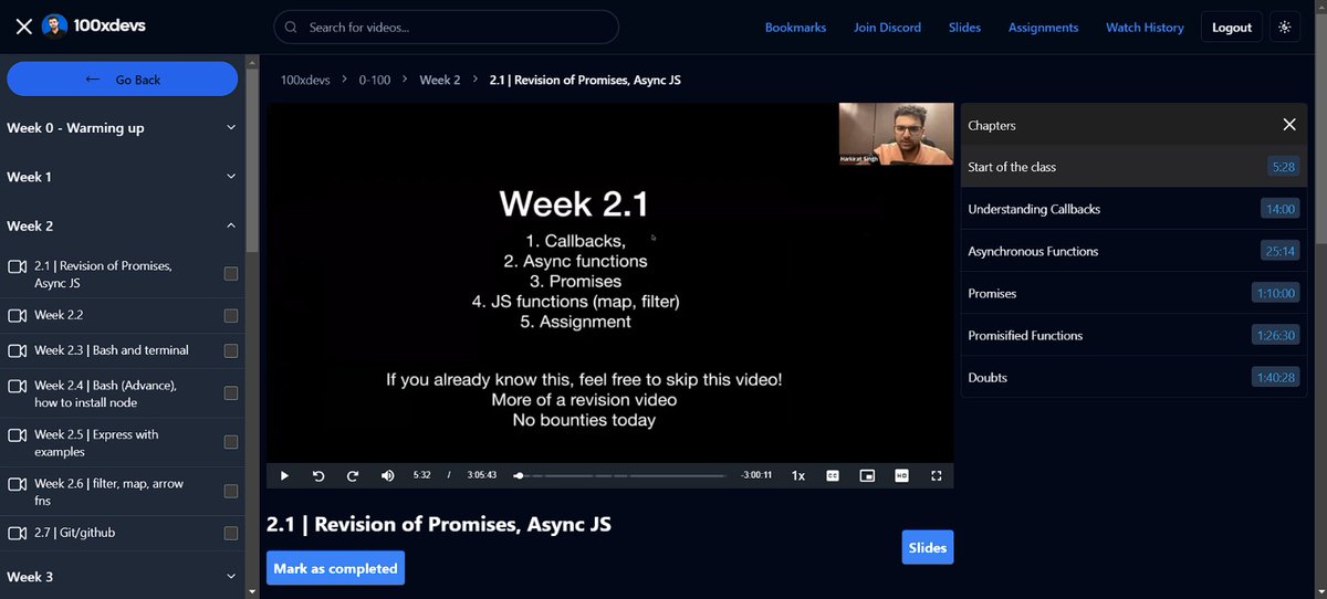 Coder_Prashant_'s tweet photo. In Week 2.1 of @kirat_tw cohort . Revising callbacks , async functions etc. Excited to learn more mind blowing topics in upcoming classes.🤓💯
#100xDevs 
#100DaysOfCode https://t.co/3FsWbOeTQd