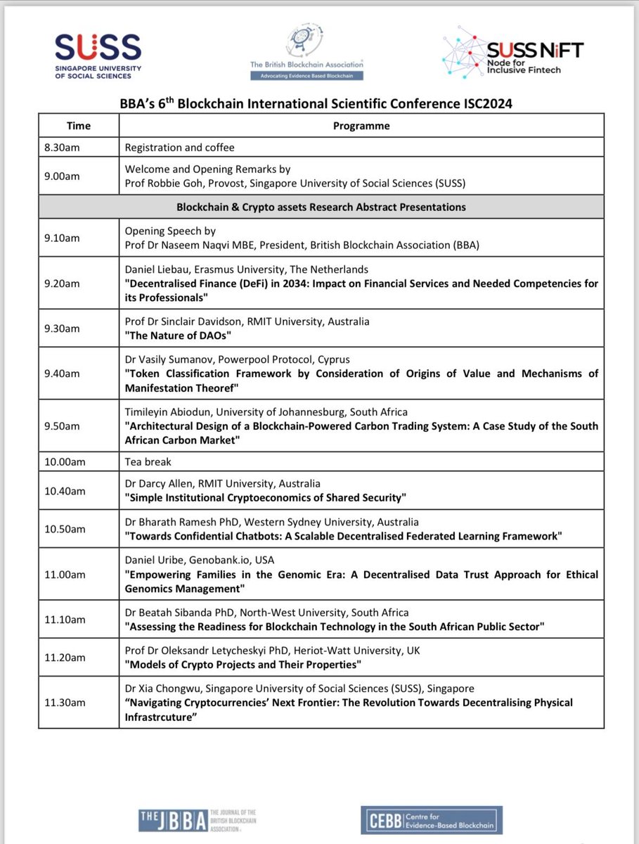 👏 CONFERENCE PROCEEDINGS in The JBBA 🎓All Abstracts presented at the #ISC2024 are being featured in the upcoming 13th Issue of The #JBBA! 👏 Congratulations to the researchers: @liebauda @SincDavidson @vasily_sumanov TIMILEYIN ABIODUN Darcy Allen Bharath Ramesh @duribeb Dr…