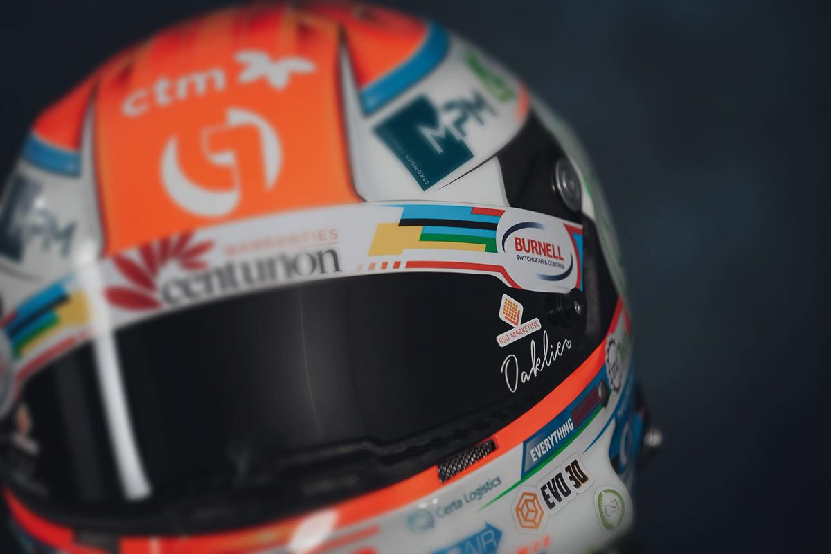 2024 Helmet🤩 The brand new @AronTaylorSmith 2024 helmet looking amazing with our logo on the visor! As the season gets closer, we can't wait to see Aron on track for the @BTCC🏁 #BTCCsponsorship #winning #btcc