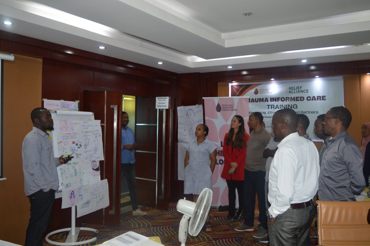 🚀 On 19 April, TdH NL Ethiopia wrapped up a 3-days Trauma Informed Care ToT Training. ☺️Our staff and partners are now equipped with the necessary skills to effectively manage traumatic situations during the delivery of humanitarian aid. #Endchildexploitation#Traumainformedcare