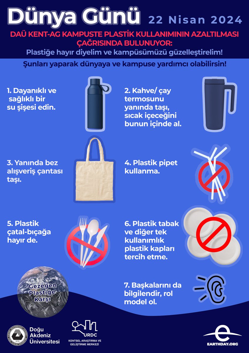 SebnemHoskara's tweet photo. #EarthDay #EarthDay2024 #reduceplasticuse #plastikkullanma #UNSDGs #sdgs2030 #sdg13climateaction #SDG14LifeBelowWater #SDG15LifeOnLand #SDG12ResponsibleConsumptionandProduction https://t.co/q1a3J3jLfo