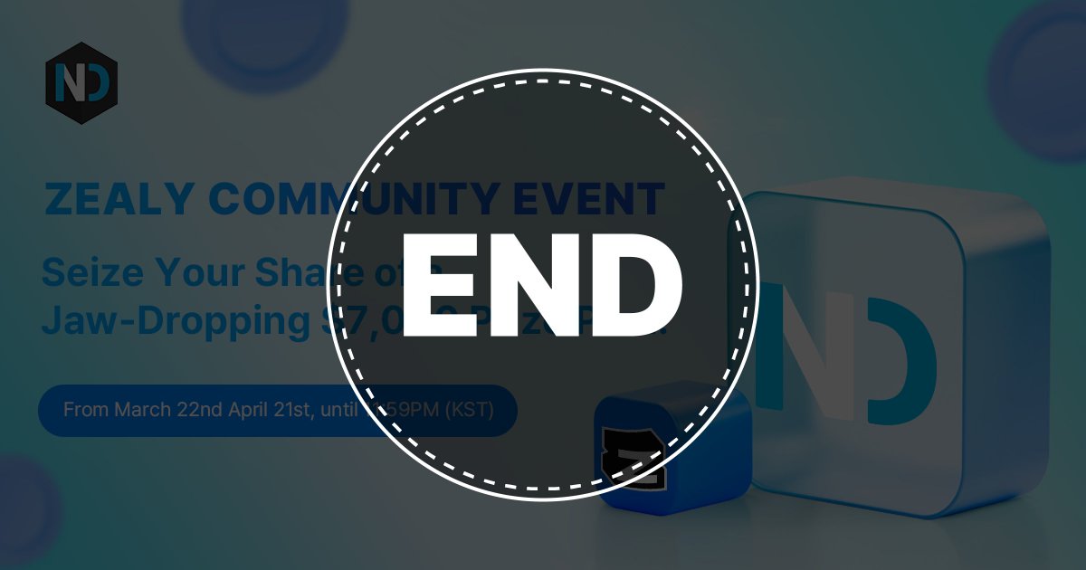 🎉Zealy Community Event Concludes! Thanks to all who joined us from Mar 22-Apr 21 for a chance at a $7,000 prize pool in NADA Tokens & SlimeWorld NFTs! 🚀 📆More details 👉bit.ly/3xK2JHn Missed your reward? Contact us via Discord this week! 📥 #NADACommunity…