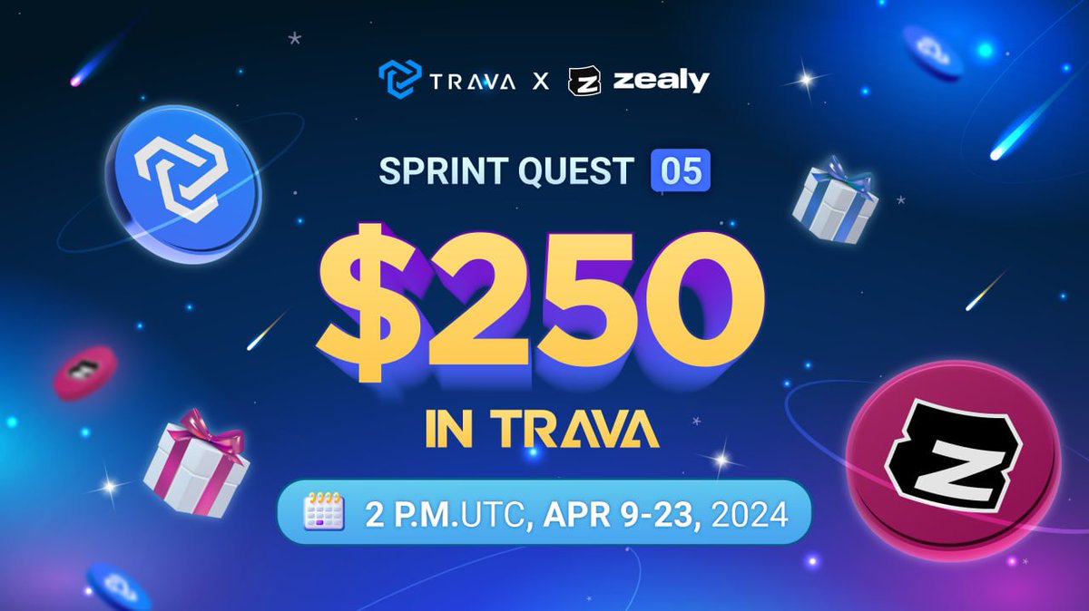 ⚔️ #ZEALY SPRINT QUEST #05 - 1 DAY TO END 🔥 ⏳ Our #SprintQuest #05 on @zealy_io will only last for 1️⃣ DAY 📌 Time is ticking! Let's complete all of our quests to have the highest chance of winning #Rewards 👇