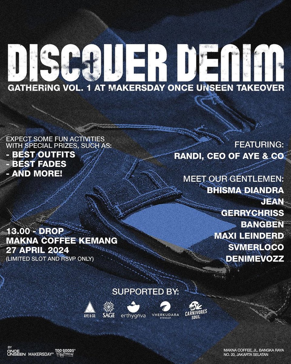 Sampai ketemu di MAKNA COFFEE KEMANG tanggal 27 April 2024‼️