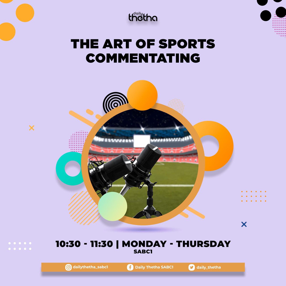 Sports commentating is a vibrant and dynamic field that is deeply ingrained in sports culture.

Join the Conversation on Daily Thetha from 10h30 every Monday to Thursday on SABC1.

#SABCEducation