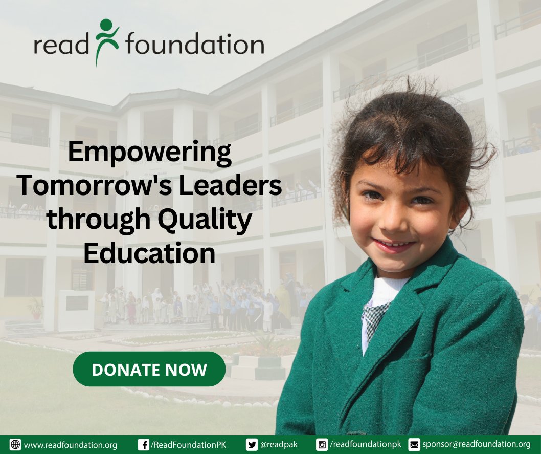 Empowering the next generation through quality education, let's ensure our commitment to shape a more inclusive and brighter future. #READFoundation #education #empowerment #future #donate