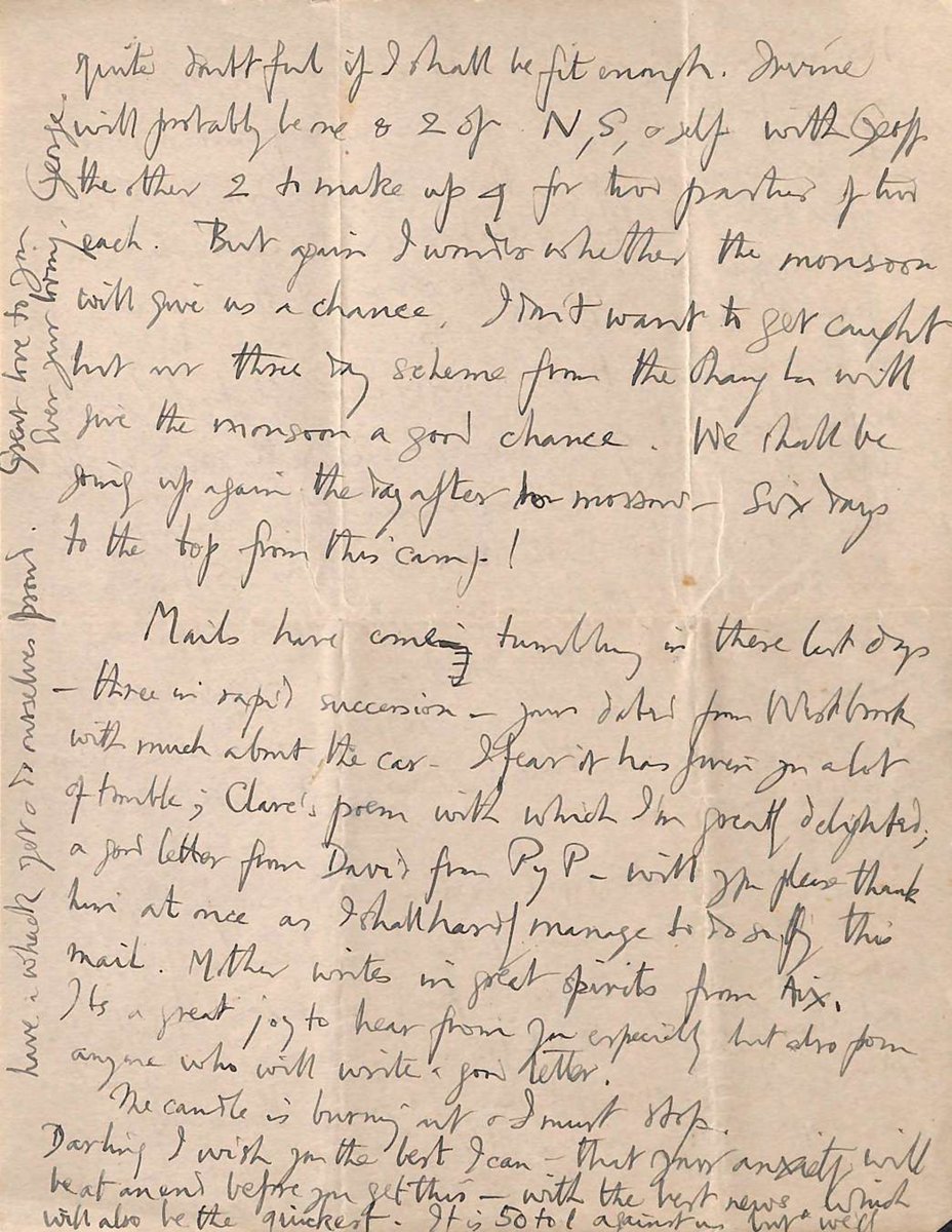 Las cartas escritas por el montañero George Mallory en su famosa expedición al Everest, digitalizadas y subidas en abierto con motivo del centenario de su muerte magdalene.maxarchiveservices.co.uk/index.php/mall… cc @RobGMacfarlane @sebas_alvaro