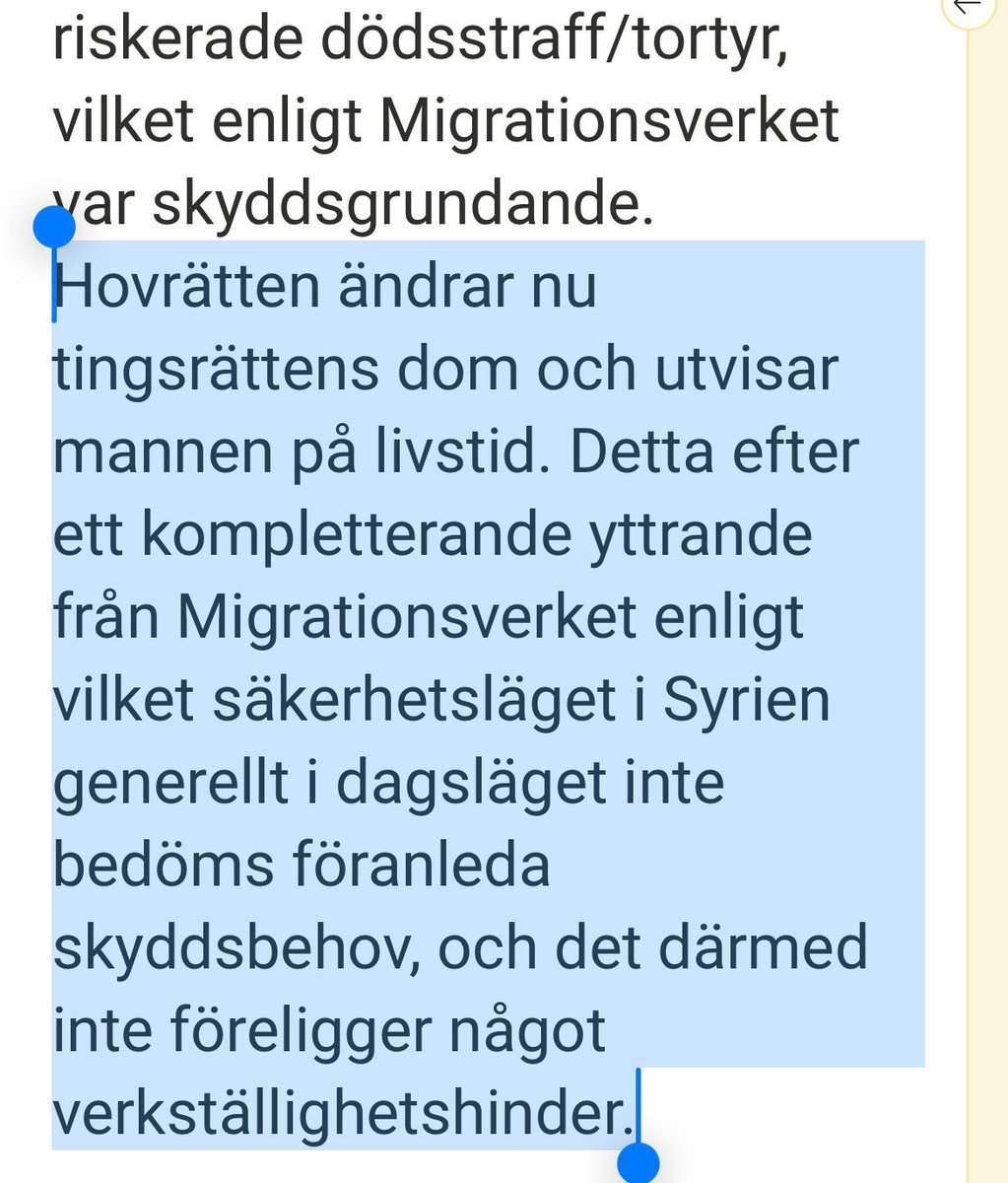 Förhoppningsvis kommer det börja sjunka in hos berörda grupper att det inte längre är vänstern som styr. Våldtäktsmän ska ut, personligen struntar jag i vad som händer sen.