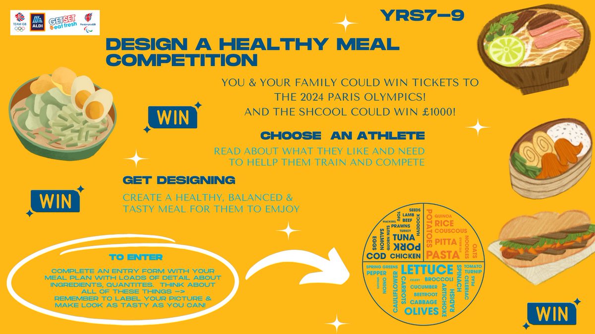 Launched today, a competition for Years 7-9. In conjunction with Aldi. Students have been emailed more information. Closing date 3rd May. #getinvolved #inittowinit #determined #aspirational #twytgsdna