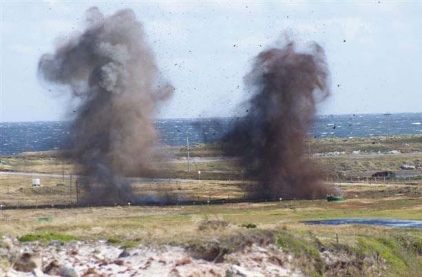 April 22nd 1982: Falkland Islanders awake to the dawn chorus of Argentine soldiers stepping on their own mines whilst attending a call of nature: 'causing several deaths among the Argentine troops. They wander among the mines, still dazed & fuddled with sleep, then step on them.'