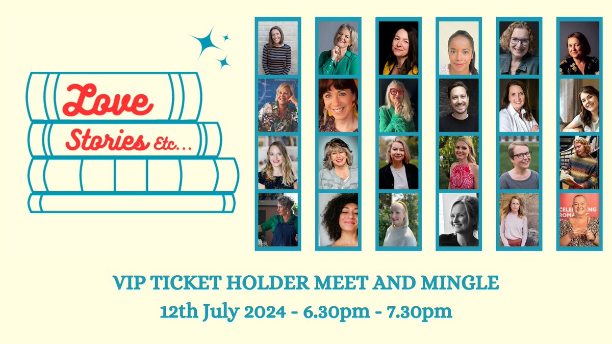 We have 23 authors attending the @MancLibraries #LoveStoriesEtc Friday Meet & Mingle - an exclusive event for VIP ticket holders. Price includes goody bag & drinks token & full access to all Festival panels. Don't miss out, book your ticket today: librarylive.co.uk/event/love-sto…