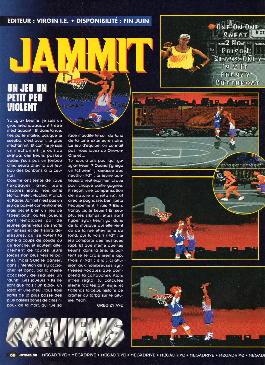 AllmightoFranky's tweet photo. #nostalgeek on continue la lecture au calme du #Joypad 30 d'avril 1994!On attaque les Peviews,avec #DragonBallZ l'appel du destin,#HyperDunk et #Jammit sur #megadrive,puis #PiratsOfDartWater sur #Supernes! #retro #retrogaming #oldschool #80s #90s 1/5 https://t.co/KgW45tC4Sj