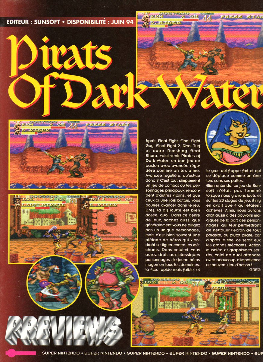 AllmightoFranky's tweet photo. #nostalgeek on continue la lecture au calme du #Joypad 30 d'avril 1994!On attaque les Peviews,avec #DragonBallZ l'appel du destin,#HyperDunk et #Jammit sur #megadrive,puis #PiratsOfDartWater sur #Supernes! #retro #retrogaming #oldschool #80s #90s 1/5 https://t.co/KgW45tC4Sj