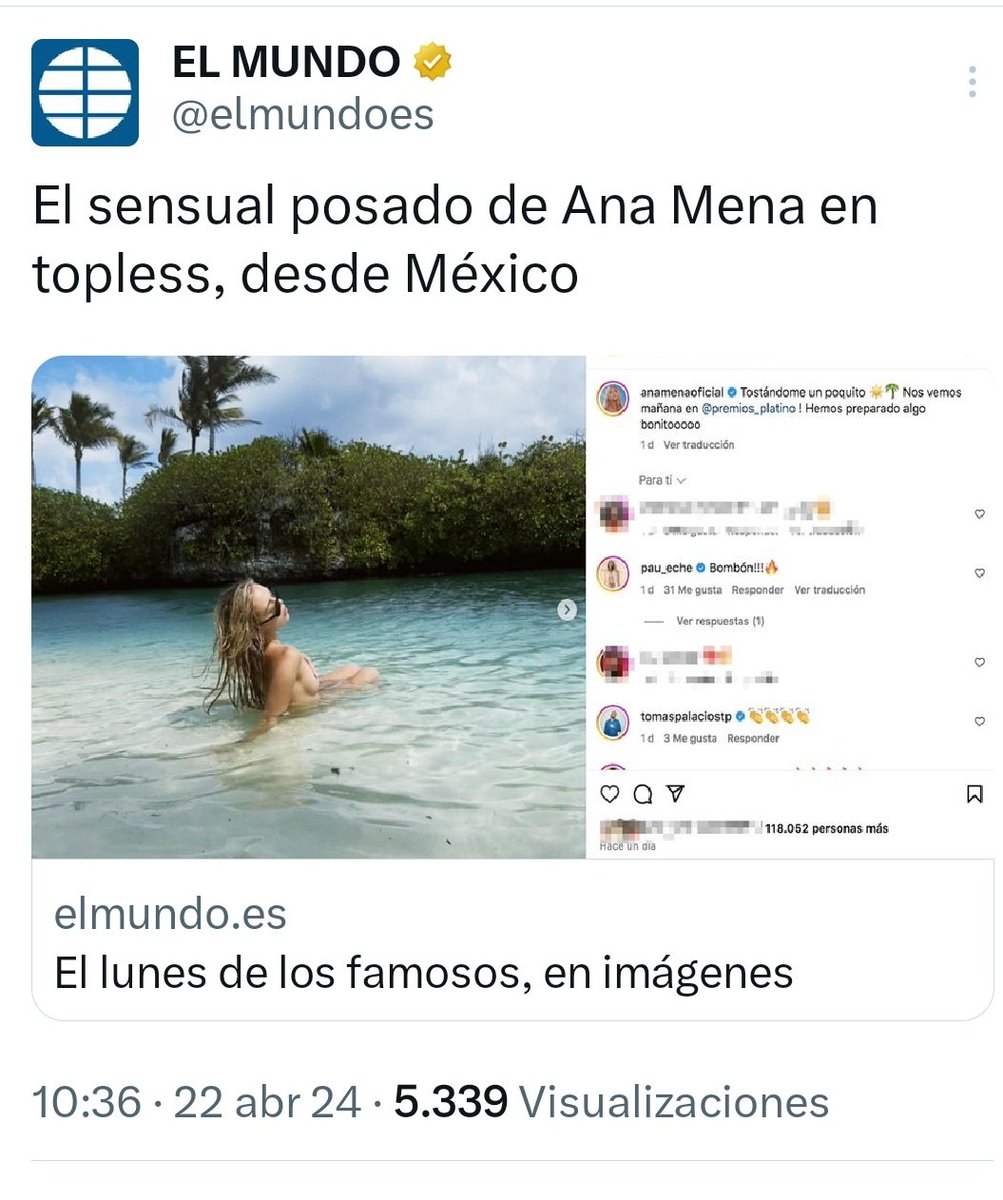 atheolssonserna's tweet photo. @elmundoes increíble a estas alturas hacer un titular sobre las tetas de una mujer!!!!!! https://t.co/pPbMuzYXzM