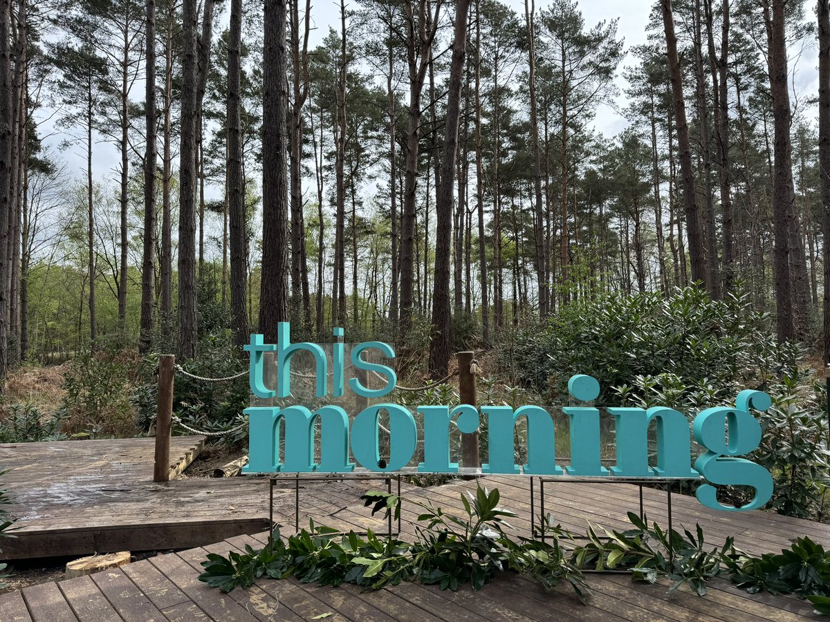 It’s #EarthDay! I’m at the @thismorning forest ready to go live, talking about our precious planet and dreaded plastics 🌍🪶 tune in at 10am!
