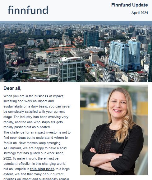 Finnfund's tweet photo. When you are in the business of #impactinvesting and work on impact & sustainability on a daily basis, you can never be completely satisfied, says @kalavuot in the latest #FinnfundUpdate😅
Read more & check our latest news👉https://t.co/doxvP9OX89
#developmentfinance #impinv https://t.co/hnd4cH3XX8