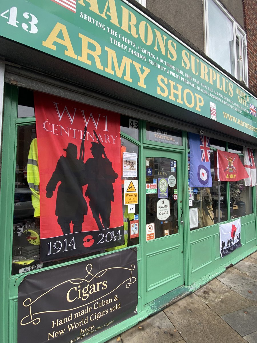 Military Surplus, Militaria  Collectibles &amp; Gifts.
Specialist Tobacconist &amp; Accessories.