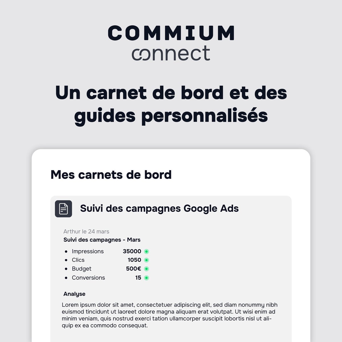 CommiumOfficiel's tweet photo. LES CARNETS DE BORDS ET GUIDES COMMIUM CONNECT
Retrouvez les guides où nous consignons tous les résultats et analyses marketing de votre entreprise.

👀 Vous souhaitez en savoir plus ? 
https://t.co/OMQ6VS4NUl 

🔐 Vous souhaitez créer votre compte ? 
https://t.co/dJy7Ns1sGM https://t.co/rOvaucpsR4