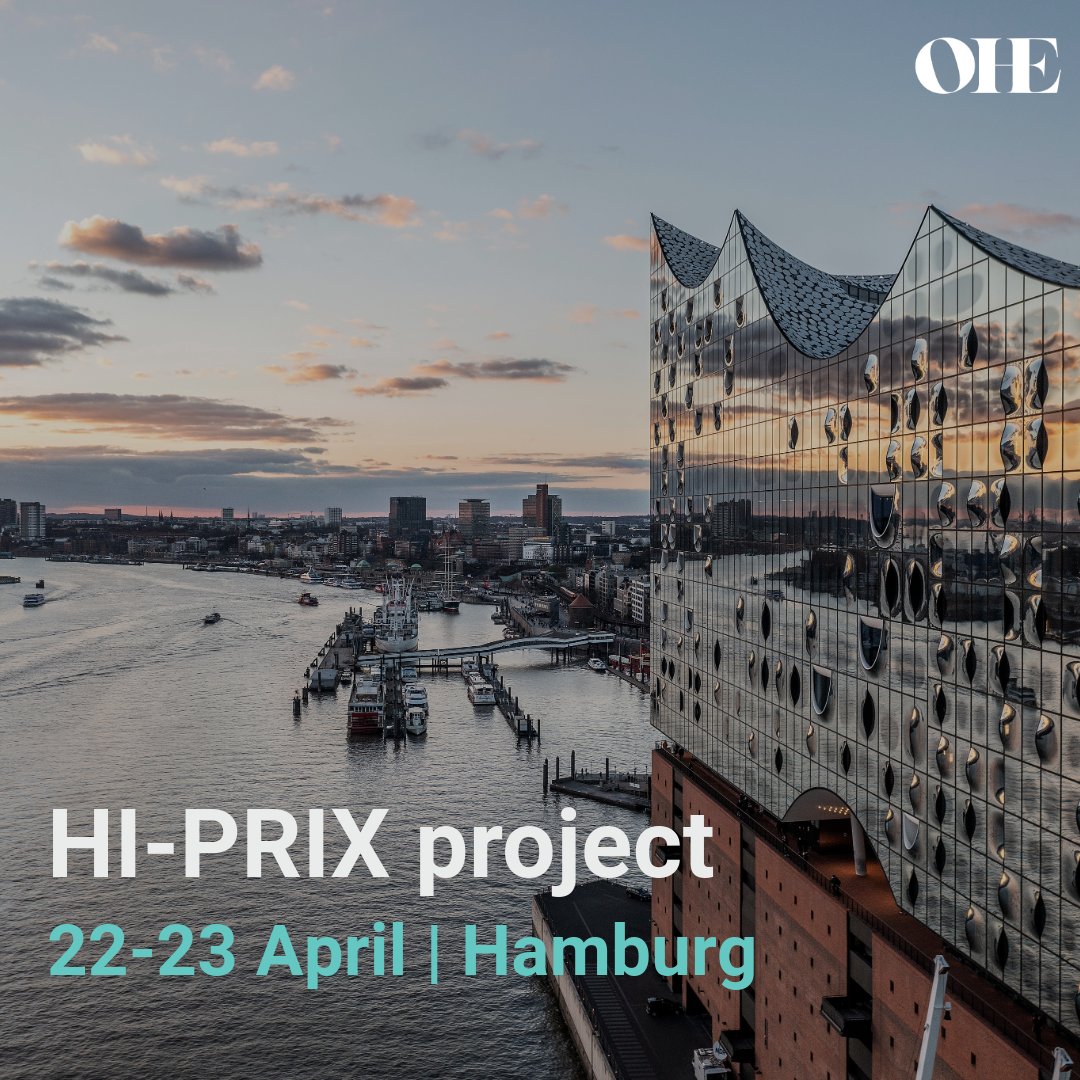 The European Commission-funded @hi_prix_horizon project consortium meeting takes place in Hamburg on 22-23 April. Discussing progress with @MBerdud, @Amanda_M_Cole, @JofreBonet and partners. OHE will be presenting updates on Innovative Payment Models.