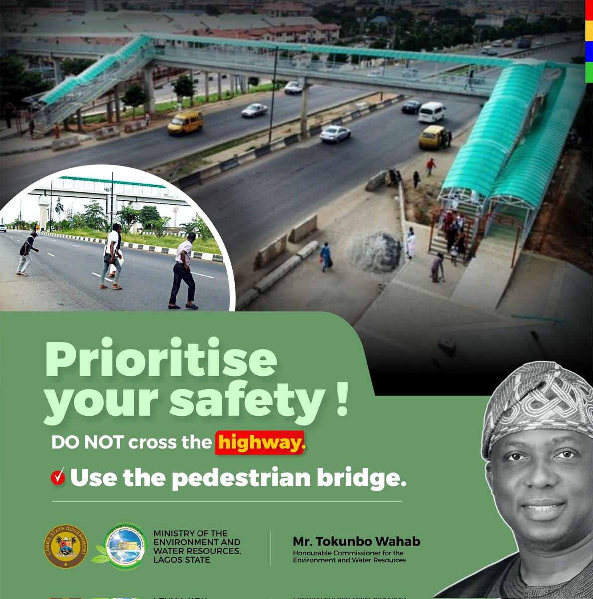 Use pedestrian bridges where it's available especially on the expressway. Take responsibility for your life.
#SafetyFirst #RoadSafety #RoadAccident