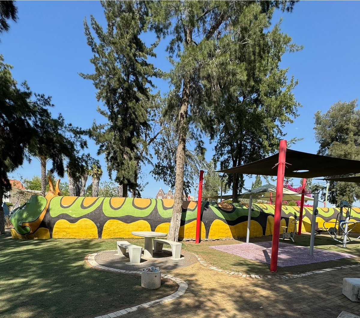 One of the most shocking, shameful, and disturbing parts about Israel is how they need bomb shelters EVERYWHERE. In almost every building, in parking lots, in children’s playgrounds. No other country on the planet lives this way. No other airline needs a missile defense system.