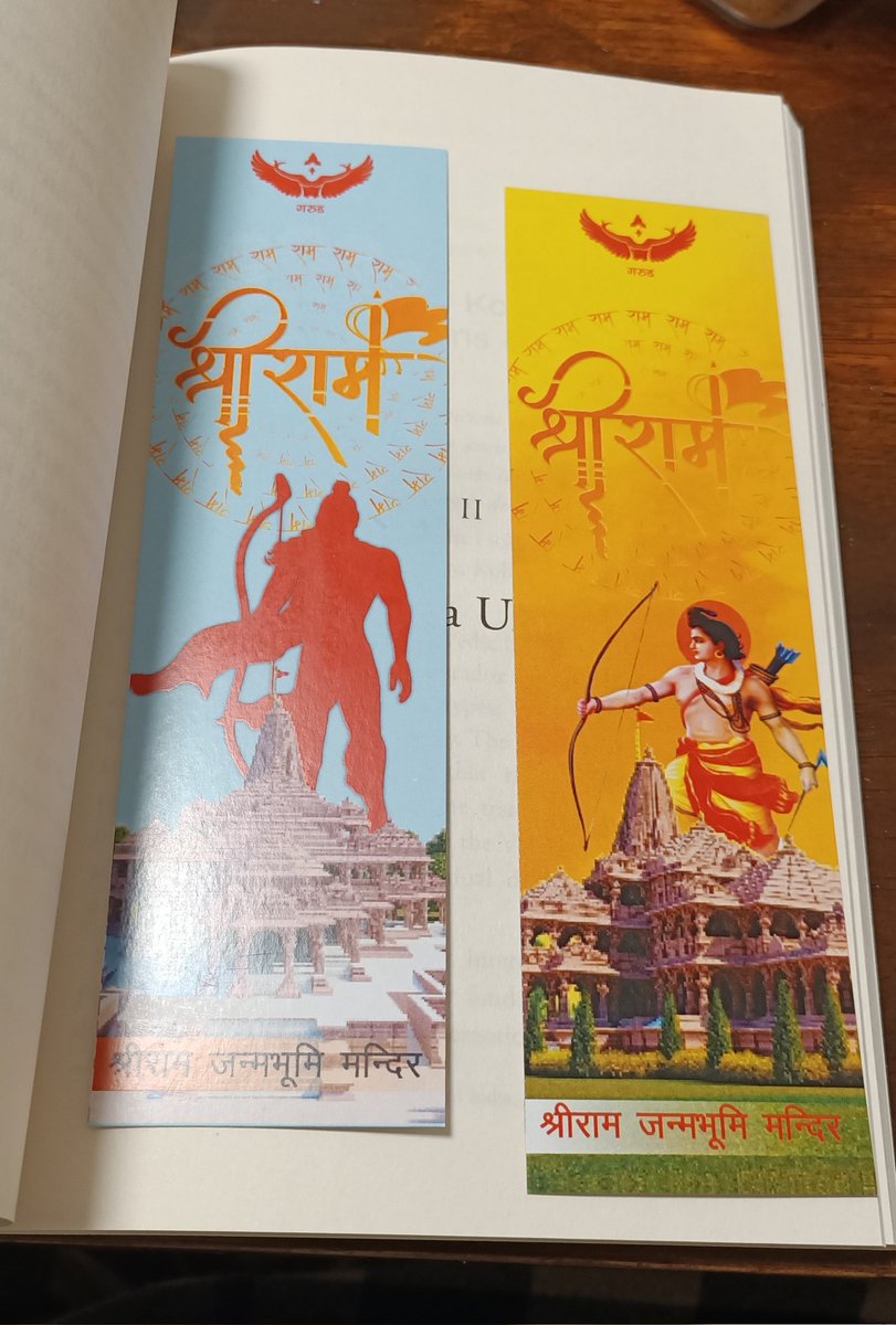 Just received 20 copies of 'All religions are not the same' by @Sanjay_Dixit Finished first chapter already. Nice surprise were these bookmarks☺️. Thank you so much for quick response and postal arrangements in just 3 business days from India. @sankrant @GarudaPrakashan