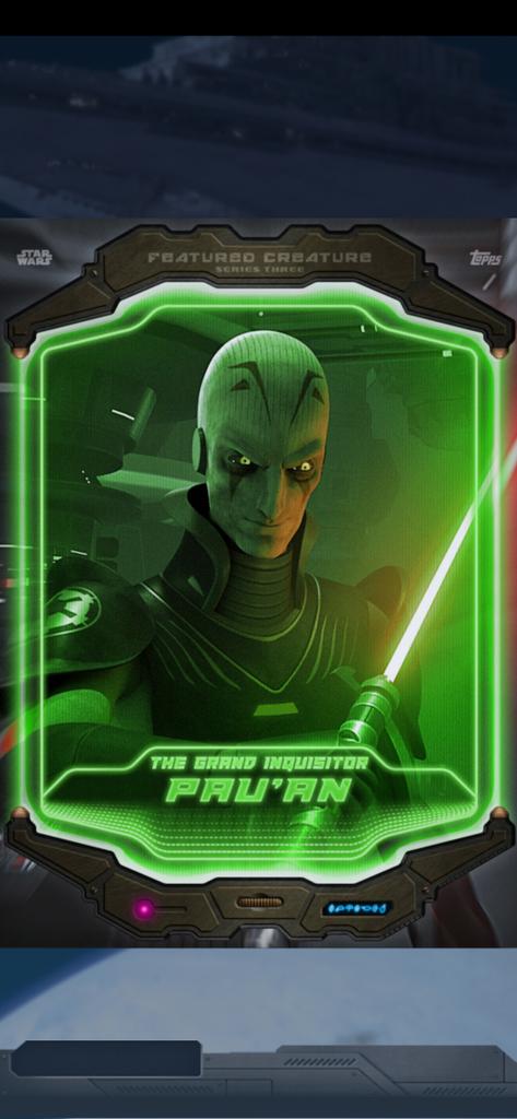 Not Topps calling The Grand Inquisitor a CREATURE 😭😭😭