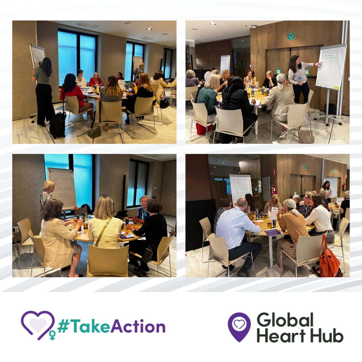 A very productive morning so far in Madrid!♀️

Today we are delighted to host our first international roundtable event in collaboration with our Women & Heart Disease Working Group with focus on the late, missed and misdiagnosis of heart disease in women. #WomenandCVD #TakeAction