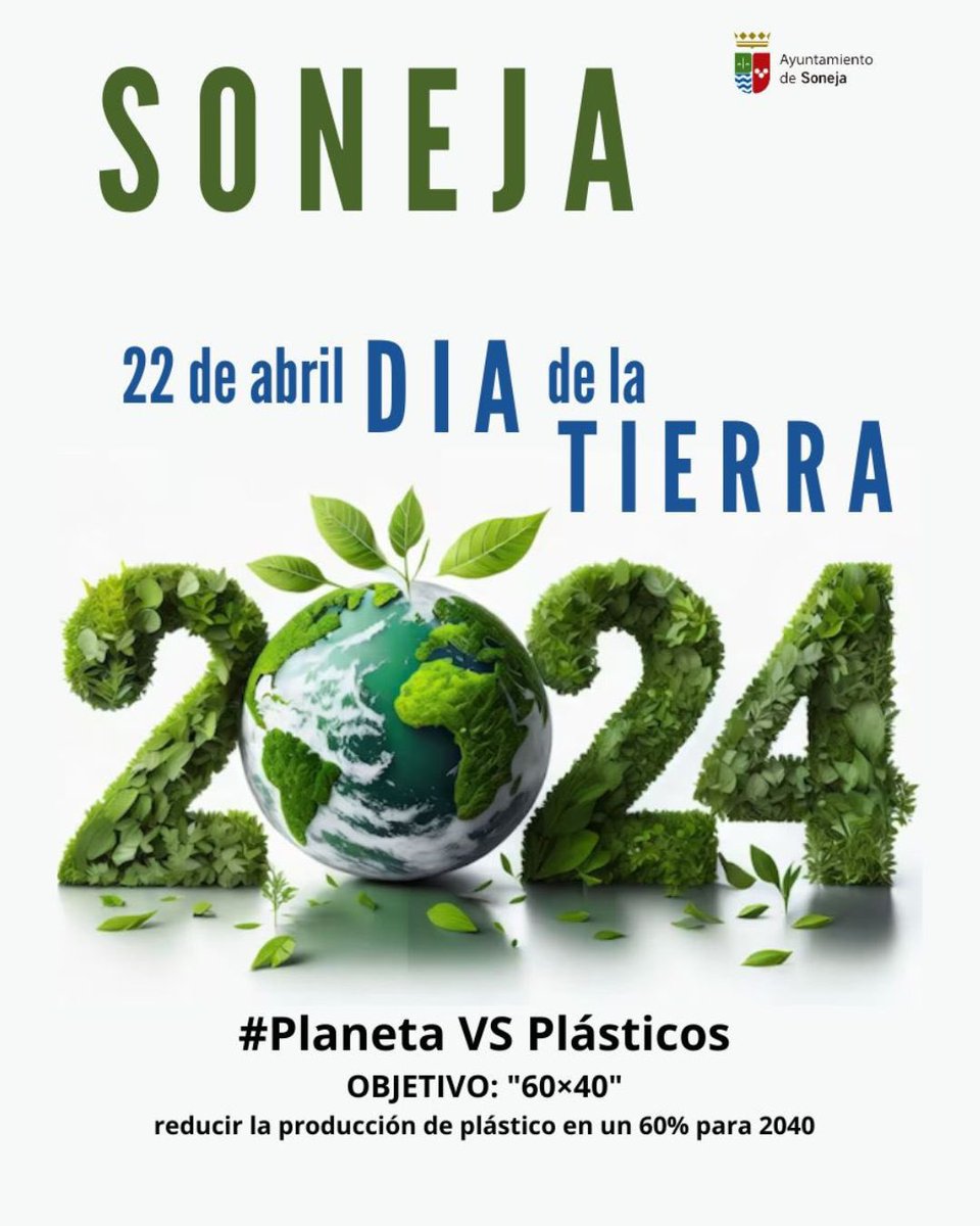 🌎 ¡Celebra el Día de la Tierra con nosotros! ♻️ Este año, nos enfocamos en el desafío Planeta VS Plásticos, con el objetivo de reducir la producción de plástico en un 60% para 2040. 👍🏻 ¡Juntos podemos marcar la diferencia! #DiaDeLaTierra #PlanetaVSPlásticos