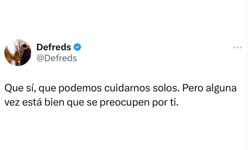 Que sí, que podemos cuidarnos solos. Pero alguna vez está bien que se preocupen por ti!! @Defreds #FelizLunes #BuenosDias