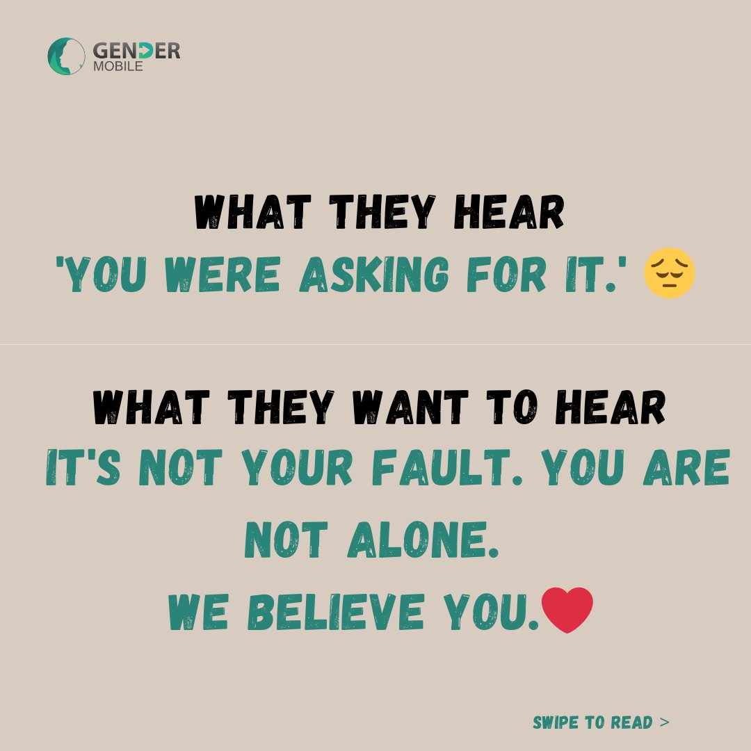 Gendermobile_NG's tweet photo. Survivors' experiences are valid, and their healing journeys deserve our attention and support.
#SupportSurvivors #SAAM #BuildingConnectedCommunities #SurvivorsSpeak #SAAM2024 https://t.co/AQuVsfljvQ