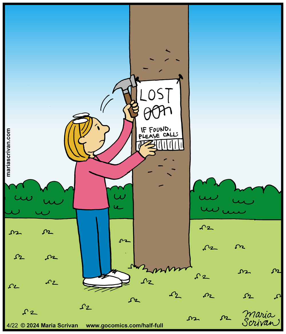 Read and subscribe: gocomics.com/half-full #comics #digitalart #joke #funny #humor
