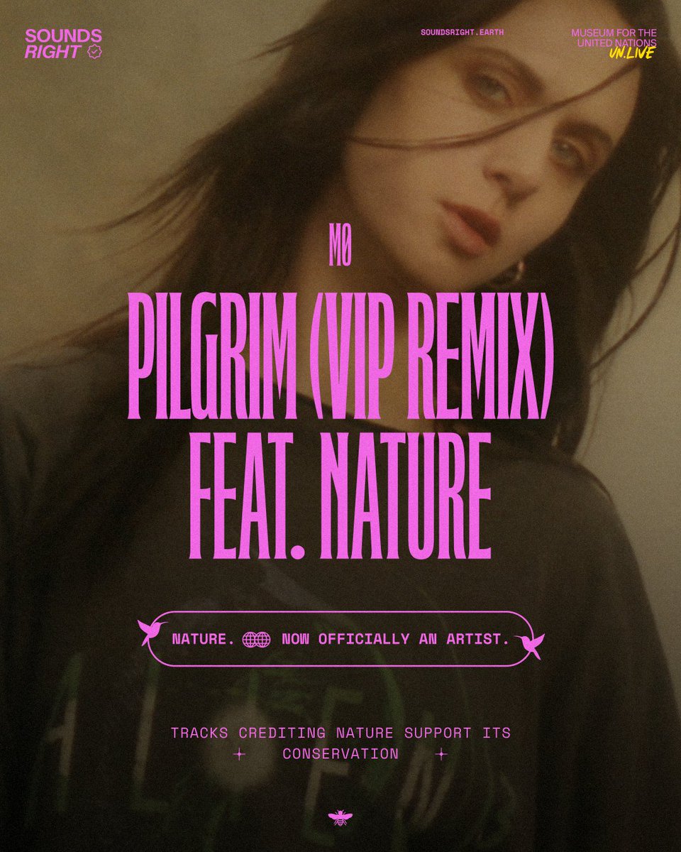 'Pilgrim - VIP Remix (feat. NATURE)' by @MOMOMOYOUTH is out now! Sounds Right is a music initiative by @museumfortheun to recognise NATURE as the artist she truly is. Listen on all major streaming platforms and become a fan of NATURE 💚 #soundsright