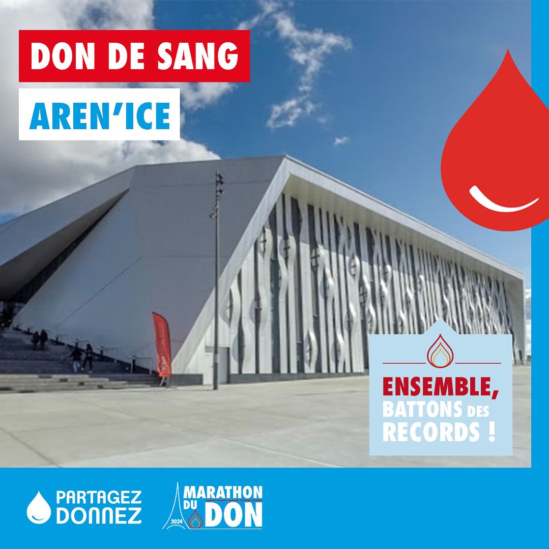 CergyPontoise95's tweet photo. SOLIDARITÉ |🩸 Participez au marathon du don du sang organisé par @EFS_dondesang ! Le défi ? Battre des records de collecte !
Rendez-vous demain, mardi 23 avril de 14h30 à 19h30 à l'#ArenIce. Prenez 1 heure pour sauver 3 vies❤️
Prenez rdv 👇
https://t.co/qt3LLJqv7V
@villedecergy https://t.co/cRRyLWZvAQ