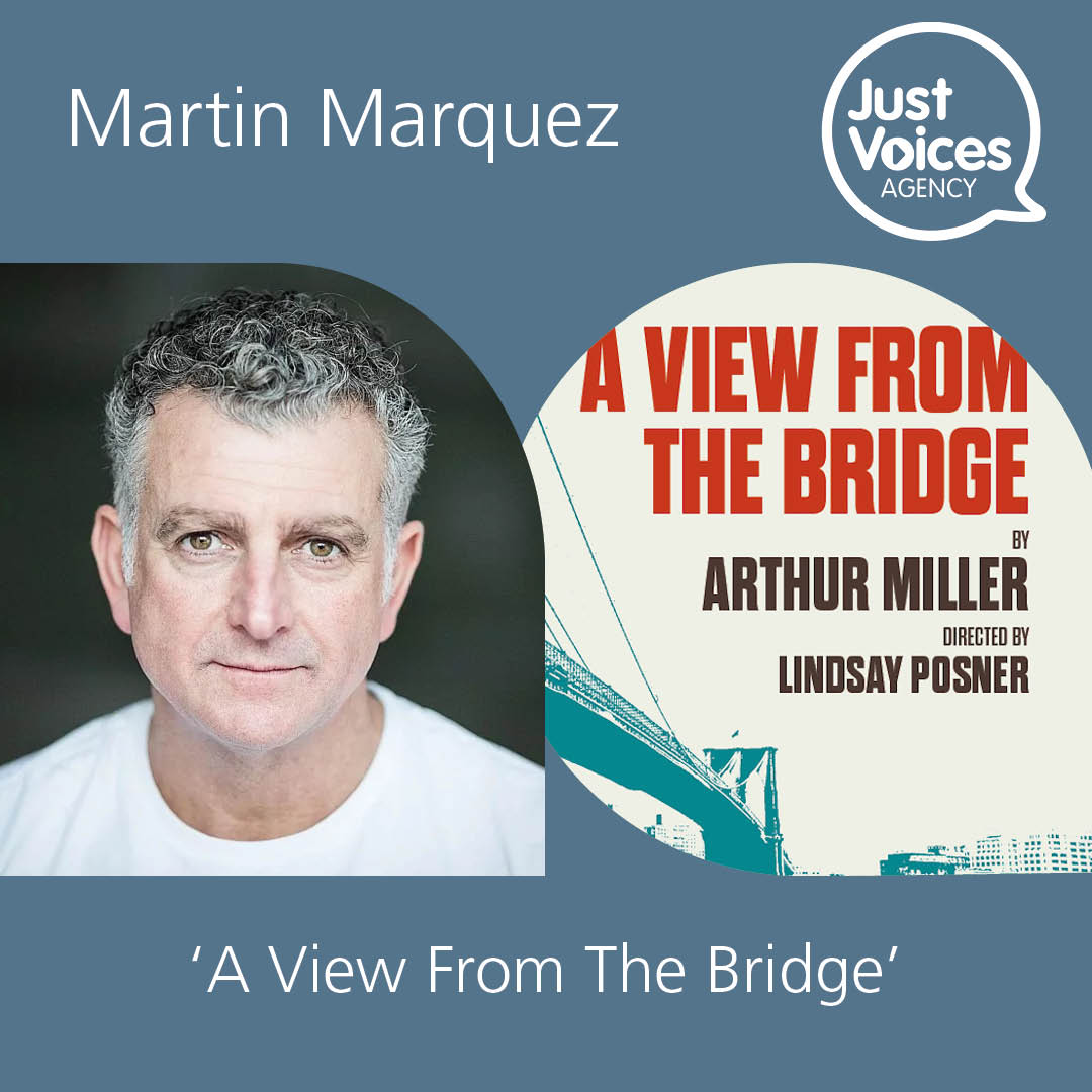 Coming to the Theatre Royal, Haymarket (London) from 22nd May, catch Martin Marquez in Arthur Miller’s timeless masterpiece ‘A View From The Bridge.' Martin plays Alfieri alongside BAFTA Award winner Dominic West. justvoicesagency.com/martinmarquez-… #AViewFromTheBridge #ArthurMiller