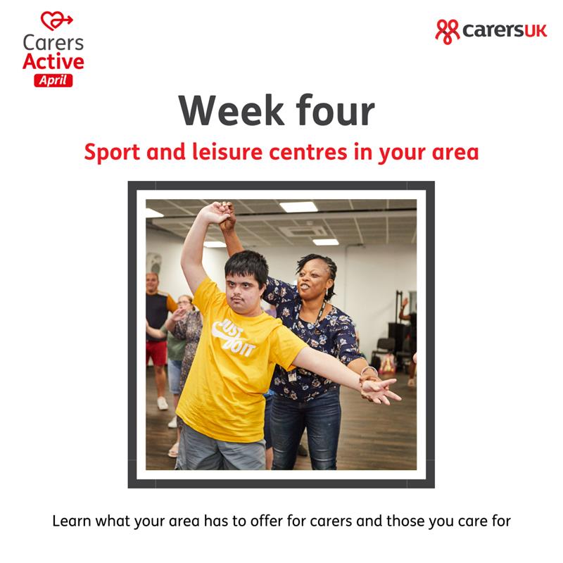 For the final week of #CarersActiveApril we want to highlight fantastic community sports clubs and leisure facilities! They're a great place to get active and to meet people in your local area. Find activity opportunities on our Carers Active Hub: go.carersuk.org/4c1gzF4?utm_so…