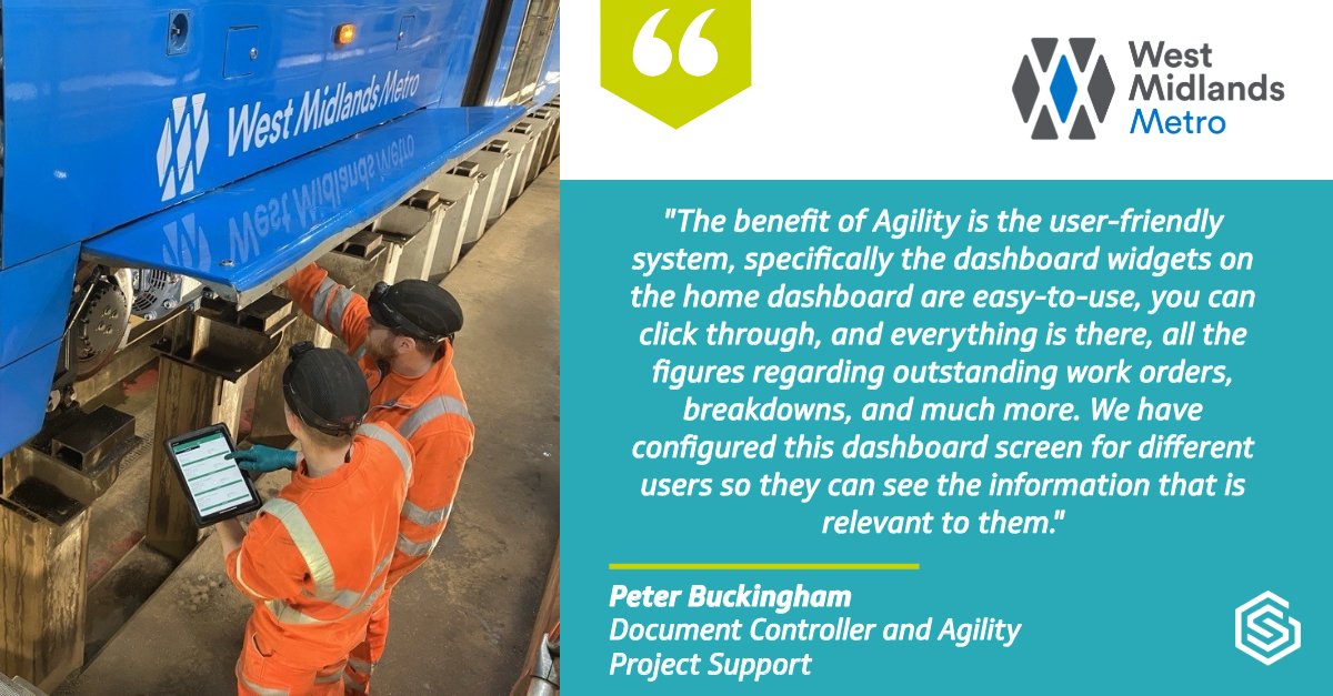 Using various systems to manage their maintenance & asset management wasn't sustainable for West Midlands Metro's expansion plans. Our user-friendly system & dashboards have supported this transition. Thanks for the great feedback!

Read more: soamp.li/lpCU

#lightrail