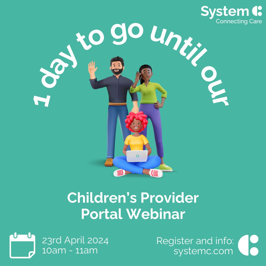 1 day left! 📢 There is still time left to register for our webinar on Children's Provider Portal. If you're a customer of our Children's Social Care Case Management register today! 👇 bit.ly/4alRVgB