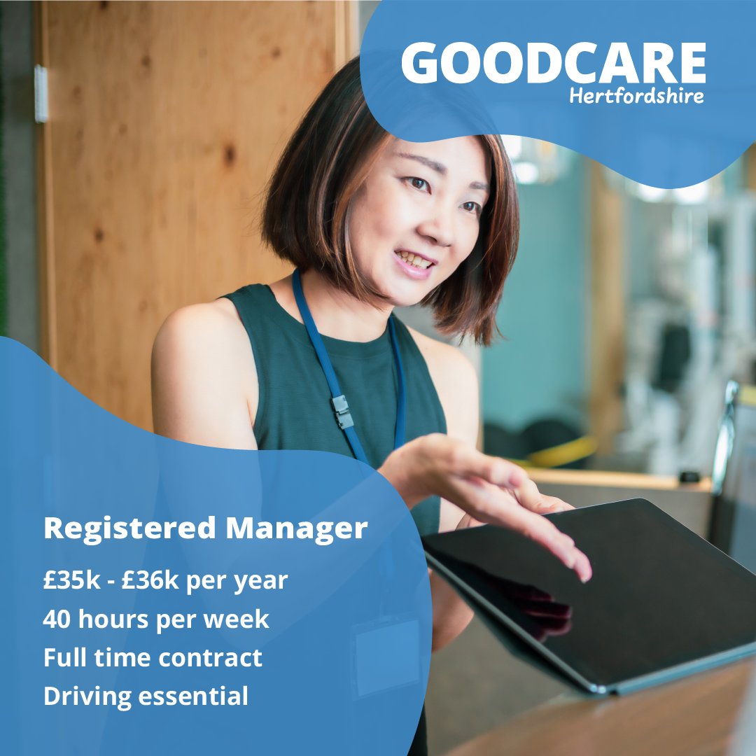 🚀 Registered Manager needed @ a local care provider 📍Stevenage | 💼£35K-£36K/yr | 🕒40hrs/wk

Join & lead with passion! 📞 01707 536 020 (ext. 2) 
✉️jobs@hertsgoodcare.com or l8r.it/vsi0 🌟

#RegisteredManager #LocalRecruitment #MakeADifference