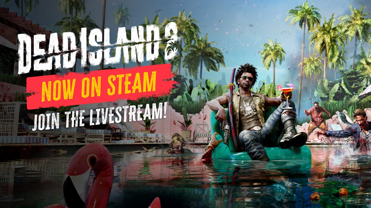 Don't be shy and join the livestream on the Dead Island 2 Steam page hosted by @iammikiran, @AesmaTV, and @norgmang today at 9 AM PT / 5 PM BST / 6 PM CEST / 12 PM ET! 

We can't wait to see you there! 
📺brnw.ch/DI2_Livestream…

#DeadIsland2onSteam #SeeYouInHELLA #DeadIsland