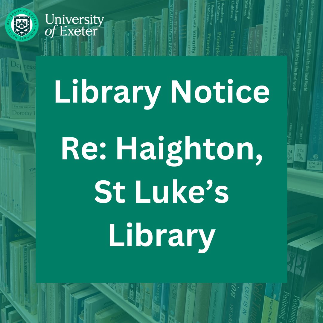 University of Exeter Library tweet media