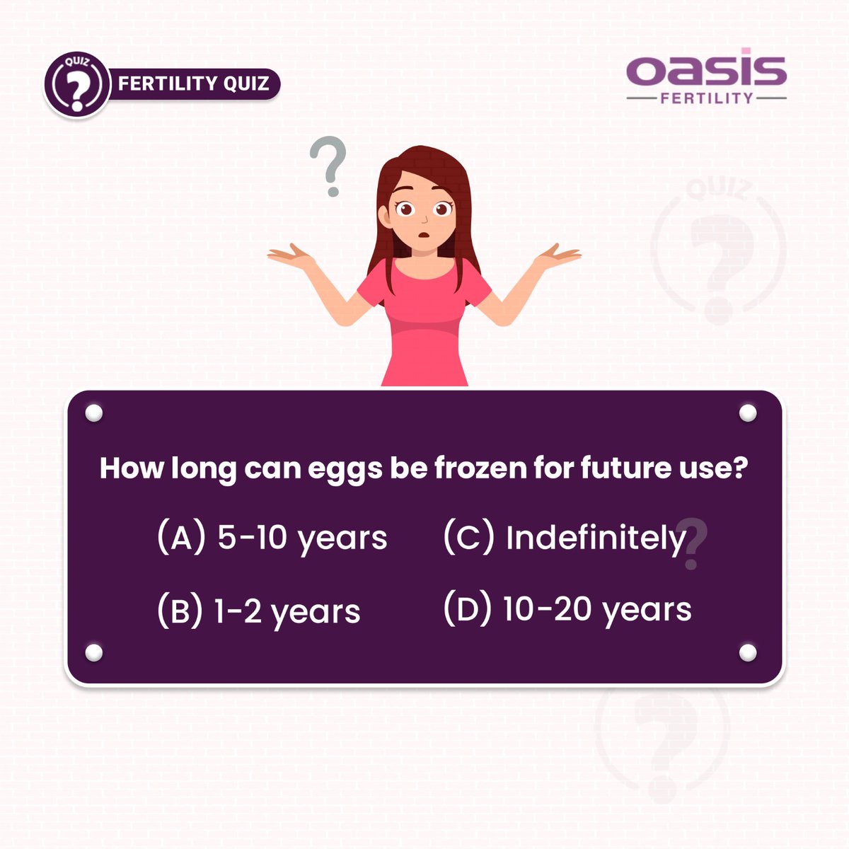 Did you know that you can preserve your fertility? Gain valuable insights with our #FertilityQuiz.

#FertilityQuiz #PreserveFertility #FertilityInsights #FertilityAwareness #FertilityJourney #FertilityTips #FertilityHealth #FertilityEducation #FertilitySupport #fertilitycommunity